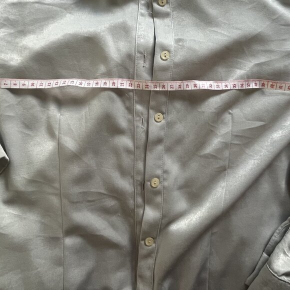 ROMAN silk/polyester silver gray shirt - Picture 5 of 7